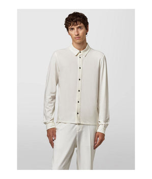 Alpha Studio White Cotton Shirt