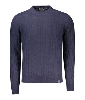 North Sails Blue Wool Men Sweater