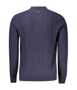 North Sails Blue Wool Men Sweater
