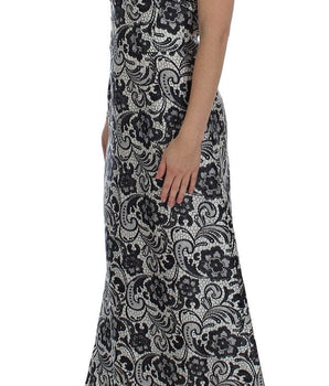 Dolce & Gabbana Elegant Silk Lace Corset Maxi Dress Dolce & Gabbana 