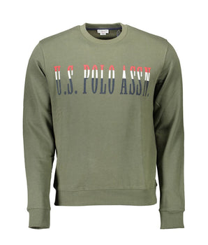 U.S. POLO ASSN. Green Cotton Men Sweater