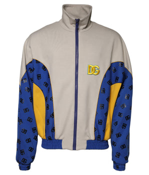 Dolce & Gabbana Multicolor Polyester Full Zip Bomber Jacket