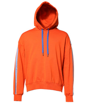 Sudadera con capucha de algodón naranja para hombre de Dolce &amp; Gabbana