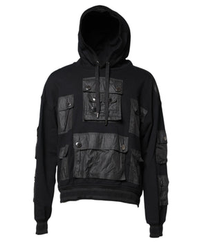 Dolce &amp; Gabbana Jersey sudadera con capucha de algodón negro