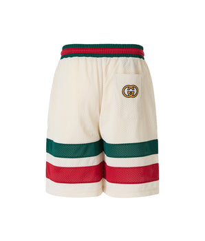 Gucci Cream polyester Logo Shorts