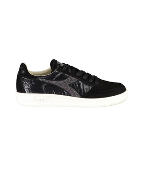 Diadora Black Leather Women Sneaker