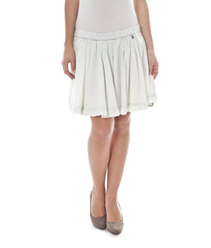 John Galliano white cotton skirt