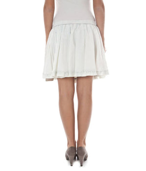 John Galliano white cotton skirt