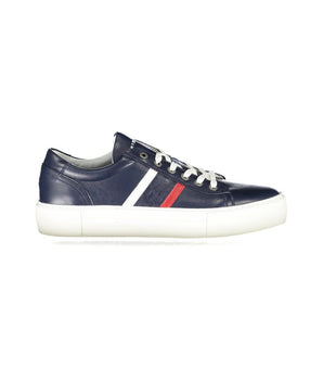 Tommy Hilfiger Men's Blue Leather Sneakers