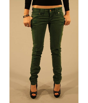 John Galliano Green Cotton Women's Jean