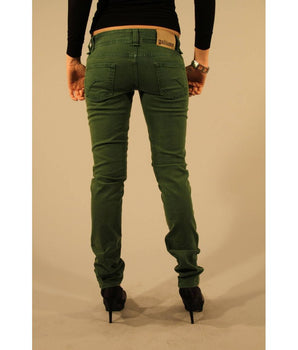 John Galliano Green Cotton Women's Jean
