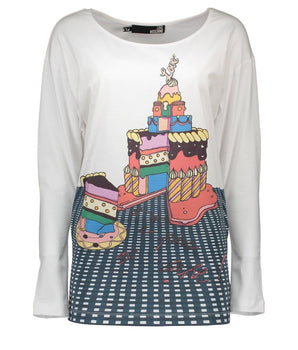 Love Moschino White Cotton Women T-Shirt