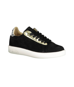 Diadora Black Leather Women Sneaker