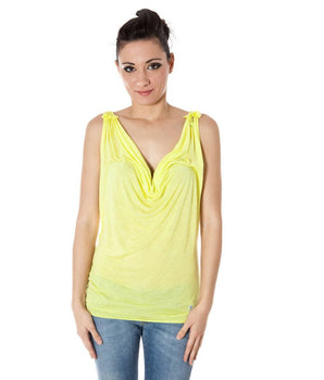 Zuelements Yellow Viscose Women's Top