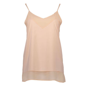 Camiseta sin mangas de poliéster rosa para mujer Silvian Heach