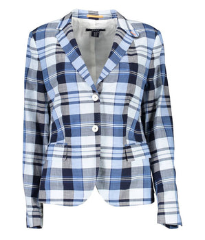 Gant Light Blue Cotton Women's Jacket