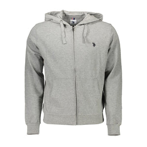 ASOCIACIÓN DE POLO DE EE. UU. Suéter de algodón gris para hombre