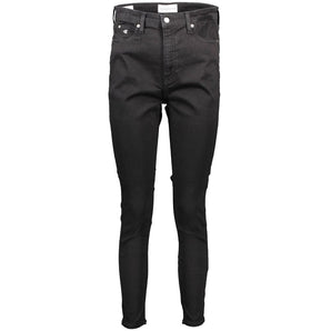 Calvin Klein Black Cotton Jeans & Pant