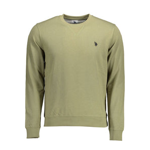 ASOCIACIÓN DE POLO DE EE. UU. Suéter de algodón verde para hombre