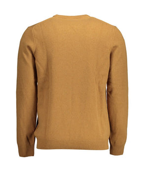 Lyle &amp; Scott Brown Wool Men Sweater
