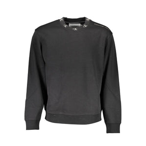 Suéter Calvin Klein de algodón negro para hombre