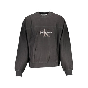 Suéter Calvin Klein de algodón negro para hombre