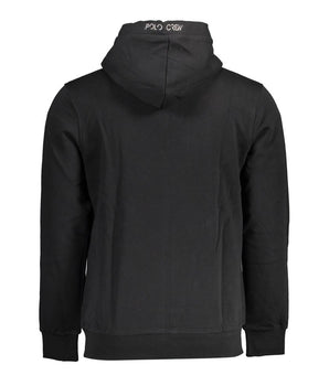 La Martina Black Cotton Men Sweater