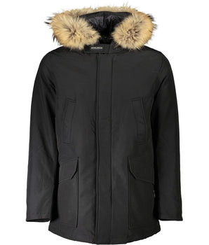 Woolrich Black Cotton Men Jacket