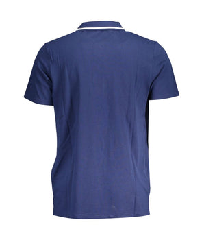 Fila Classic Blue Cotton Polo with Contrast Details