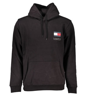Tommy Hilfiger Black Cotton Men's Sweater Hoodie