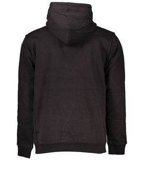 Tommy Hilfiger Black Cotton Men's Sweater Hoodie