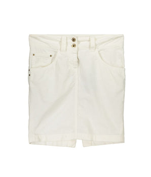 Patrizia Pepe White Cotton Mini Skirt
