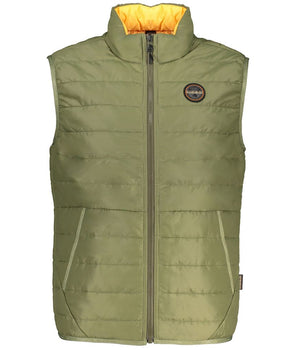 Napapijri Green Polyester Men's Sleeveless Jacket