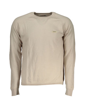 Napapijri Chic Beige Long Sleeve Crew Neck Sweater