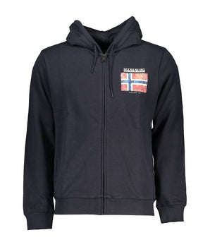 Napapijri Blue Cotton Men Sweater
