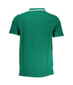 Fila Classic Green Cotton Polo with Contrast Details