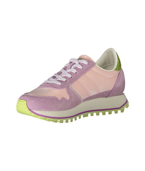 Blauer Rosa Poliuretano Donna Sneaker