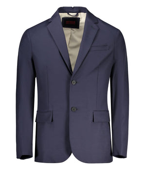 Guess Jeans Blue Cotton Men Jacket