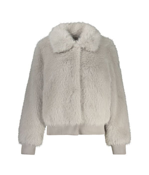 Guess Jeans Gray Polyester Jackets & Coat