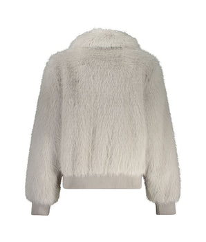 Guess Jeans Gray Polyester Jackets & Coat