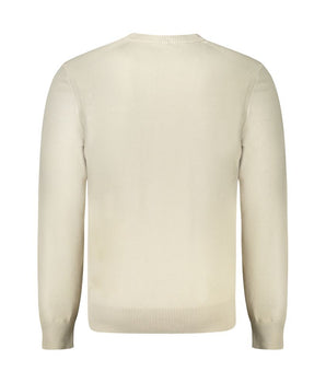 Hugo Boss Beige Cotton Men Sweater