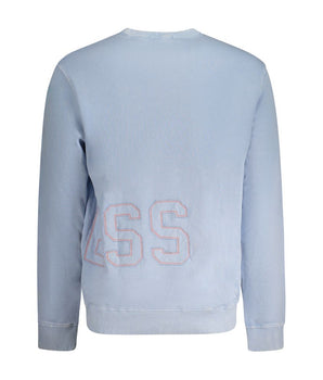 Guess Jeans Blue Cotton Men Sweater