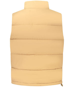 Guess Jeans Brown Polyester Men's Sleeveless Jacket