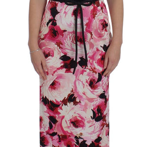 Dolce &amp; Gabbana Floral Elegance Sheath Long Dress