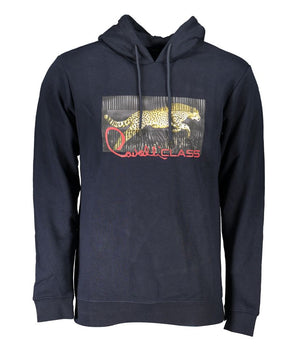 Cavalli Class Blue Cotton Men Sweater