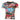 Camiseta de cuello redondo de algodón con patchwork multicolor de Dolce &amp; Gabbana