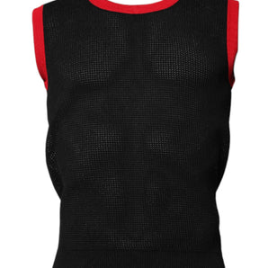 Camiseta Dolce &amp; Gabbana de algodón negro con cuello redondo y corte ajustado