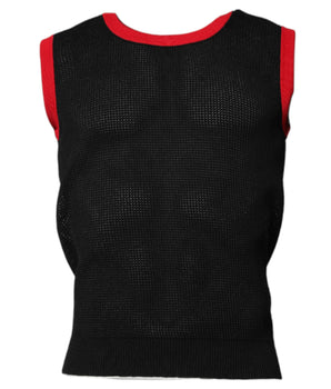 Dolce &amp; Gabbana Black Cotton Slim Fit Round Neck T-shirt