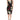 Dolce & Gabbana Black Floral Print Sleeveless Sheath Dress