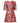 Vestido mini de corte A con estampado floral rojo de jacquard de Dolce &amp; Gabbana